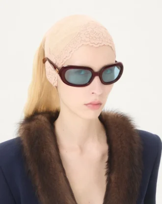 Oval Wrap-Around Acetate Eyewear