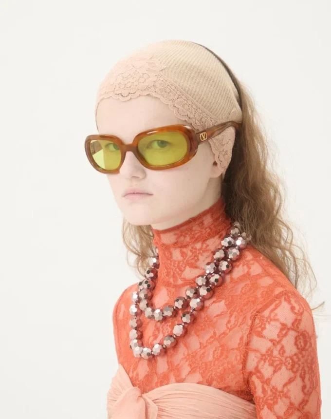 Oval Wrap-Around Acetate Eyewear