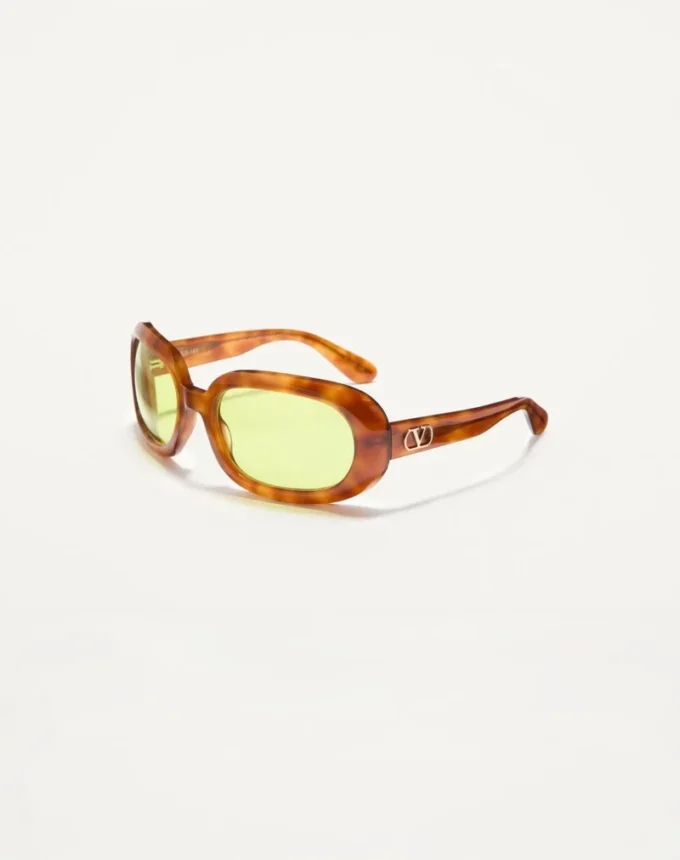 Oval Wrap-Around Acetate Eyewear