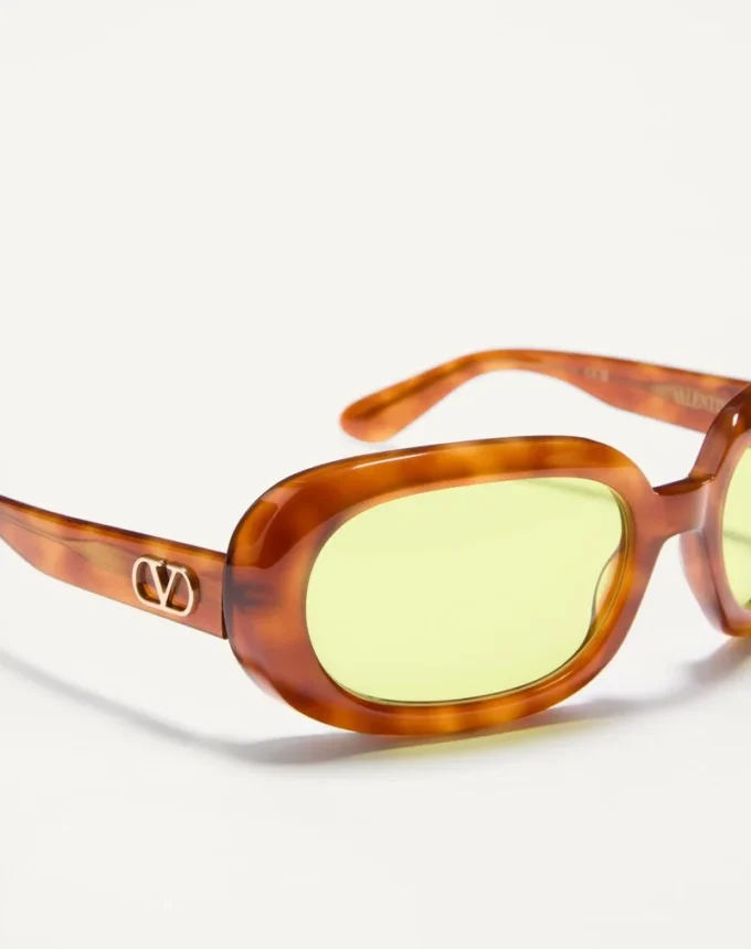 Oval Wrap-Around Acetate Eyewear