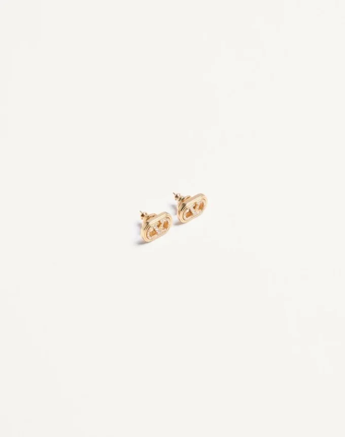 Ovalette Earrings in Metal and Swarovski® Crystals