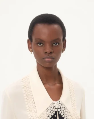 Ovalette Earrings in Metal, Pearls and Swarovski® Crystals