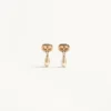 Ovalette Earrings in Metal, Pearls and Swarovski® Crystals