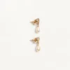Ovalette Earrings in Metal, Pearls and Swarovski® Crystals