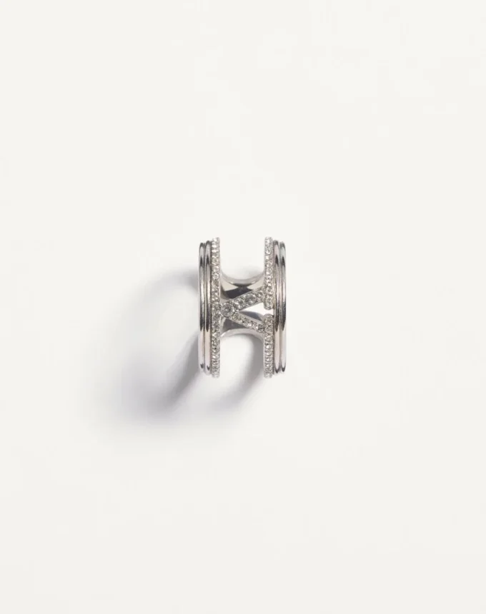 Ovalette Metal And Swarovski® Crystal Ring