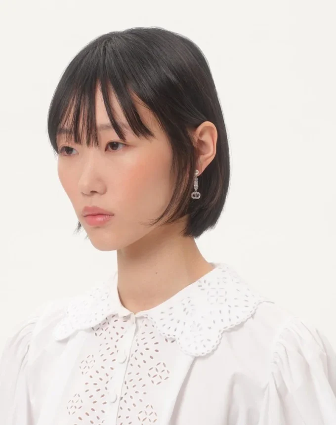 Ovalette Metal, Pearl And Swarovski® Crystal Earrings Ovalette Metal, Pearl And Swarovski® Crystal Earrings