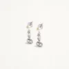 Ovalette Metal, Pearl And Swarovski® Crystal Earrings Ovalette Metal, Pearl And Swarovski® Crystal Earrings