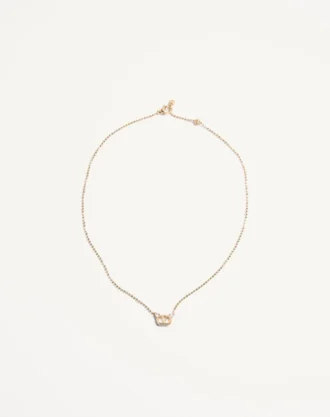 Ovalette Necklace in Metal and Swarovski® Crystals