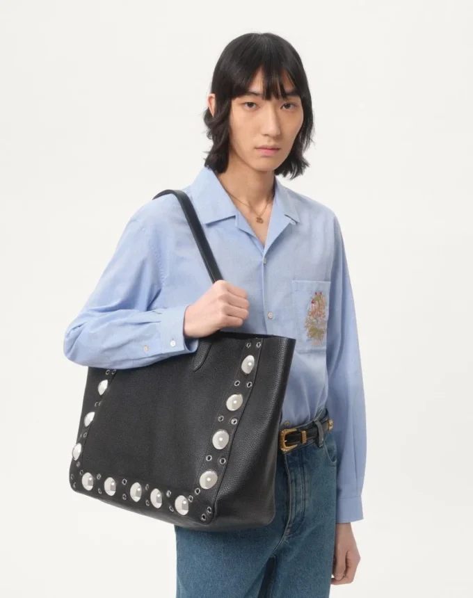 Oxford Cotton Shirt With Floral Embroidery