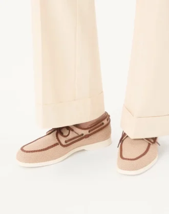 Palm Avenue Canvas And Nappa Boat Shoe