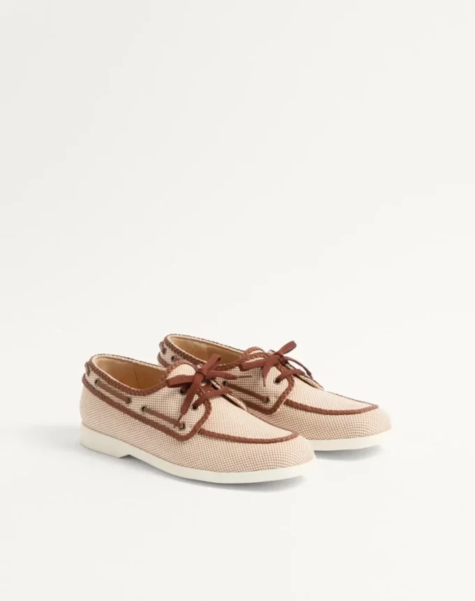 Palm Avenue Canvas And Nappa Boat Shoe
