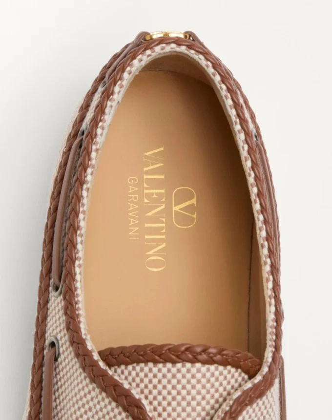 Palm Avenue Canvas And Nappa Boat Shoe
