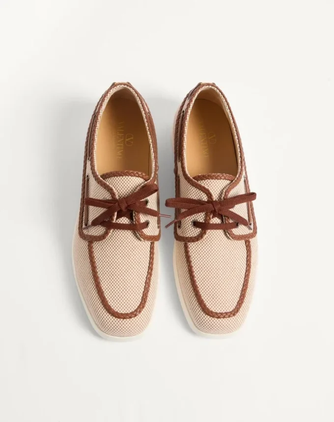 Palm Avenue Canvas And Nappa Boat Shoe