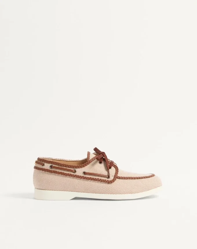 Palm Avenue Canvas And Nappa Boat Shoe