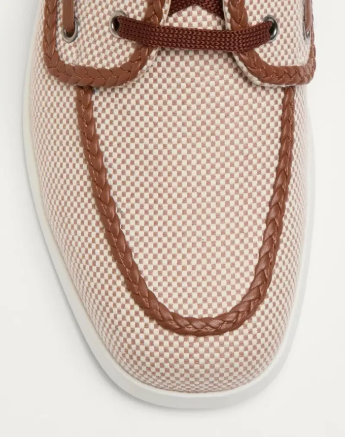 Palm Avenue Canvas And Nappa Boat Shoe