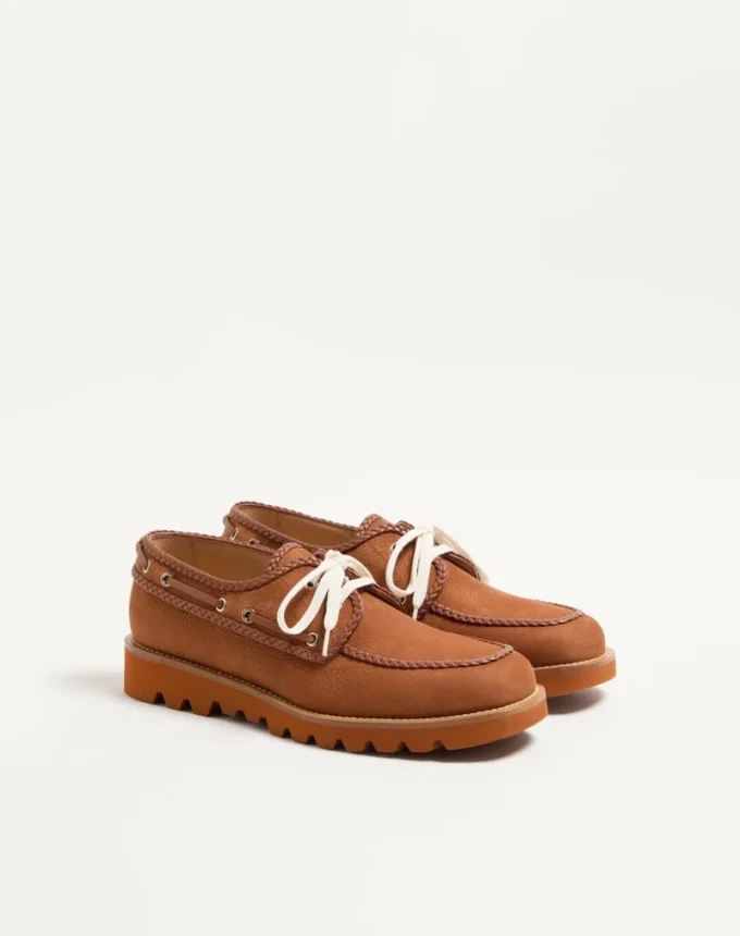 Palm Avenue Deerskin Suede Boat Shoe
