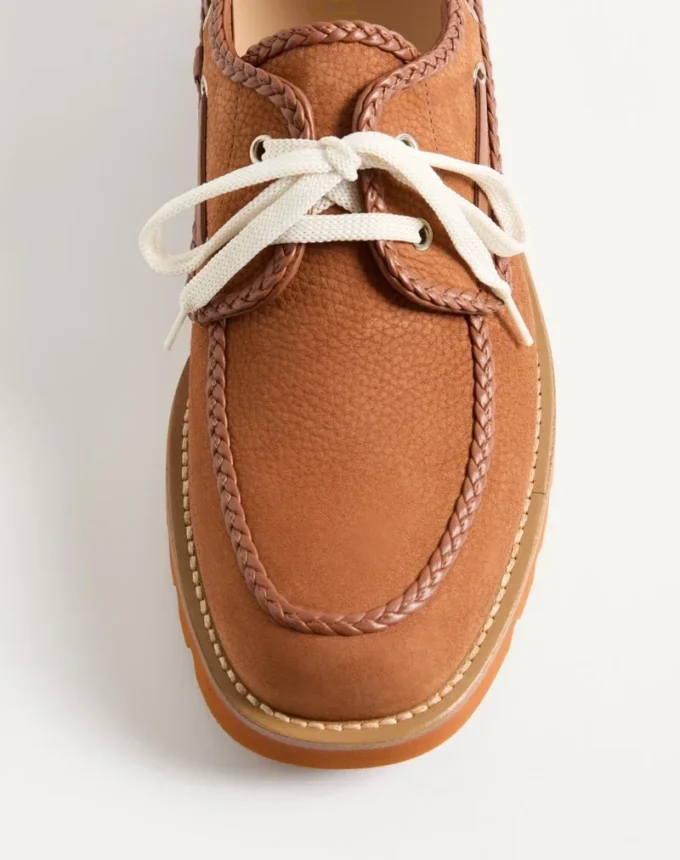 Palm Avenue Deerskin Suede Boat Shoe