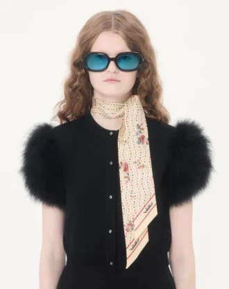 Papier Floreal Silk Bandeau Scarf