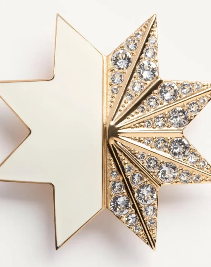 Pas Plus Earrings In Metal, Enamel And Swarovski® Crystals