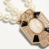 Pas Plus Necklace In Metal, Enamel, Resin, Pearls And Swarovski® Crystals