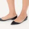 Patent Rockstud Ballet Flat