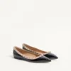 Patent Rockstud Ballet Flat