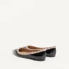 Patent Rockstud Ballet Flat