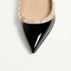 Patent Rockstud Ballet Flat