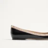 Patent Rockstud Ballet Flat
