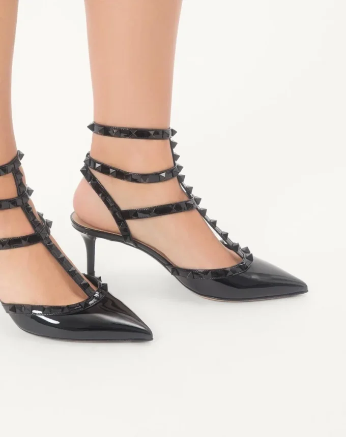Patent Rockstud Pumps With Matching Straps And Studs 65 Mm