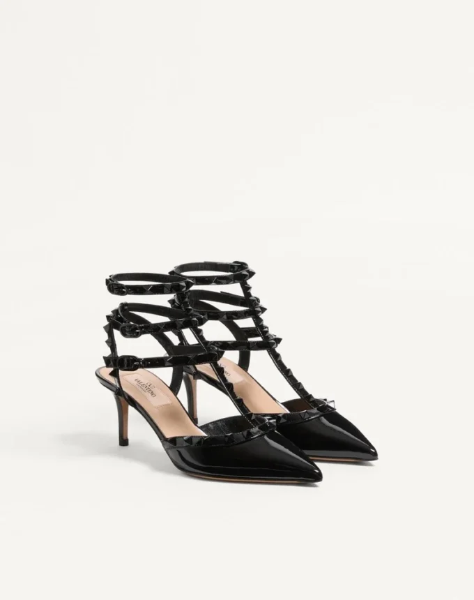 Patent Rockstud Pumps With Matching Straps And Studs 65 Mm