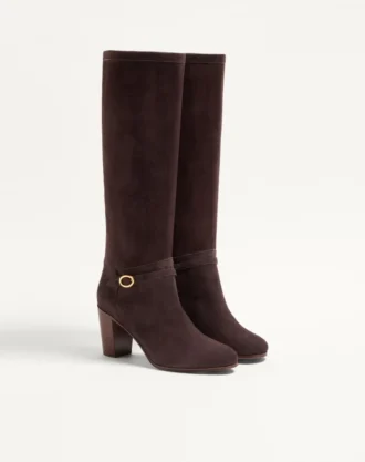 Pattie Crust Leather Boot 75Mm