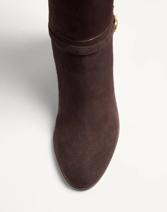 Pattie Crust Leather Boot 75Mm