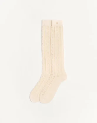 Perforated Cotton Socks With Vlogo