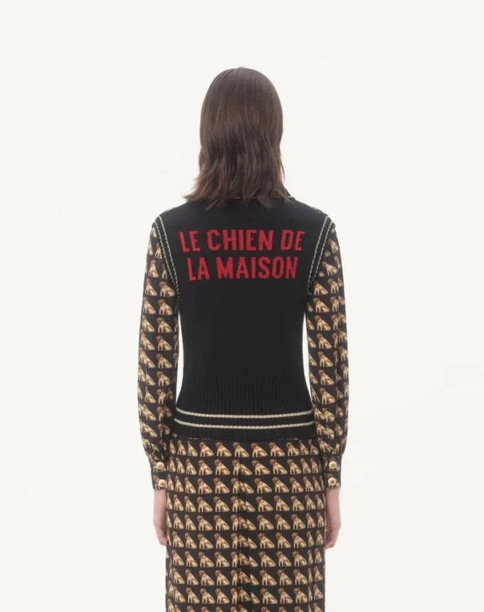 Petit Charles Jacquard Wool Gilet