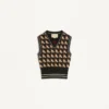 Petit Charles Jacquard Wool Gilet