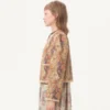 Piquet Jacket With Voyage Imaginaire Paisley Print