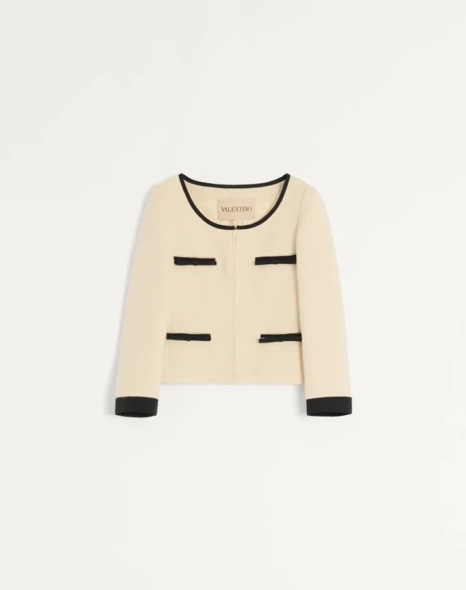 Plain Wool Tweed Jacket Plain Wool Tweed Jacket