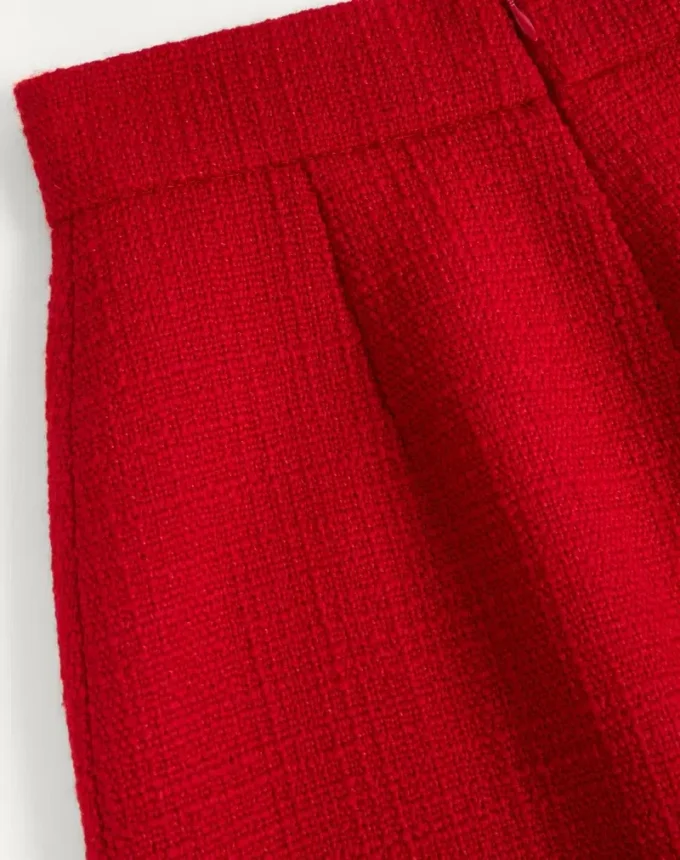 Plain Wool Tweed Skirt Plain Wool Tweed Skirt