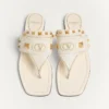 Plaster Caster Goatskin Thong Sandal