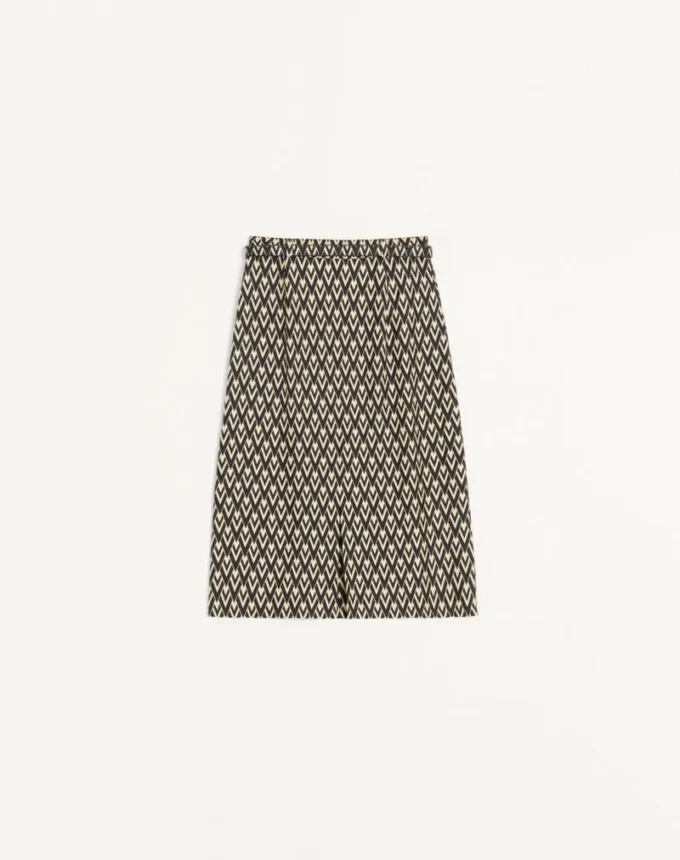 Pleated Skirt In Twill Toute La V Pleated Skirt In Twill Toute La V