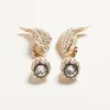 Poetique Des Gouttes Earrings In Metal, Pearl And Swarovski® Crystals