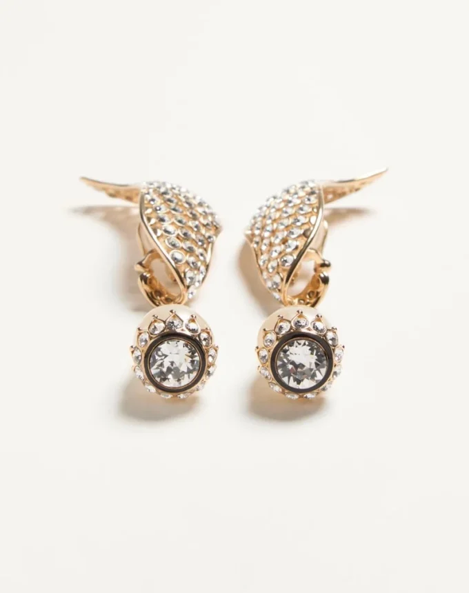 Poetique Des Gouttes Earrings In Metal, Pearl And Swarovski® Crystals