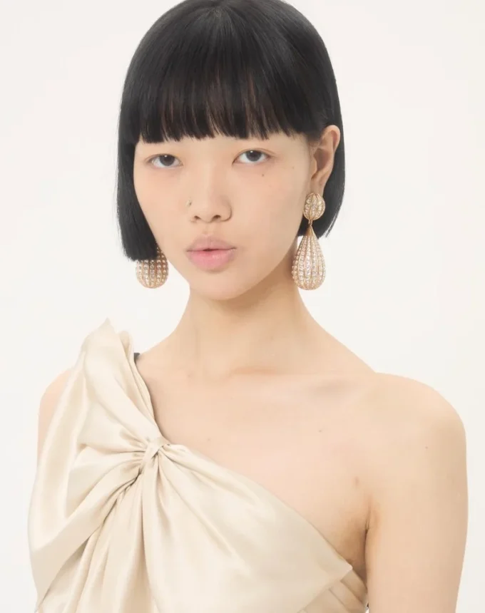 Poetique Des Gouttes Metal And Swarovski® Crystal Earrings