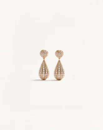 Poetiques Des Gouttes Metal And Swarovski® Crystal Earrings