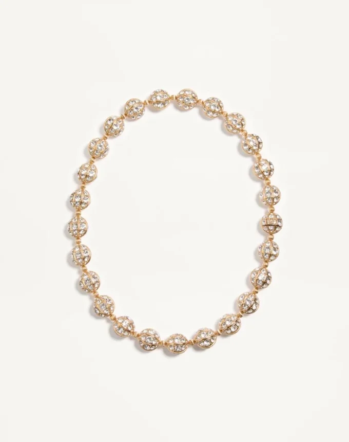 Poetiques Des Gouttes Metal And Swarovski® Crystal Necklace