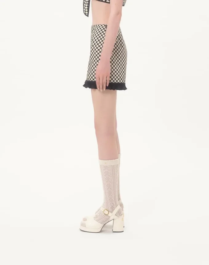 Poplin Shorts With Plus De Pois Print