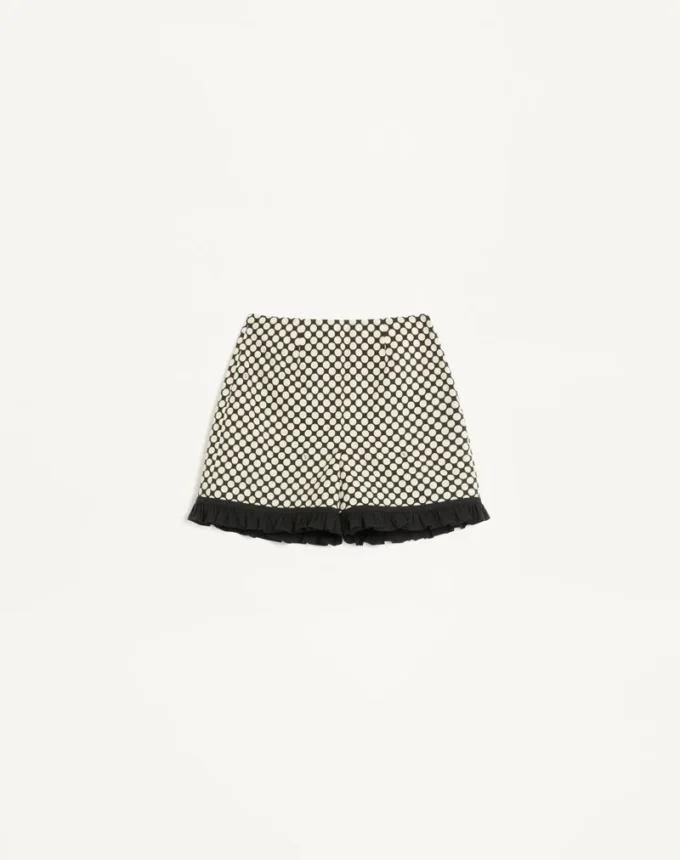 Poplin Shorts With Plus De Pois Print