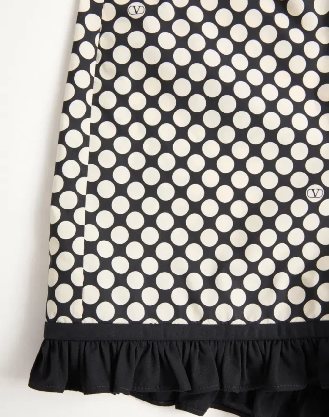 Poplin Shorts With Plus De Pois Print