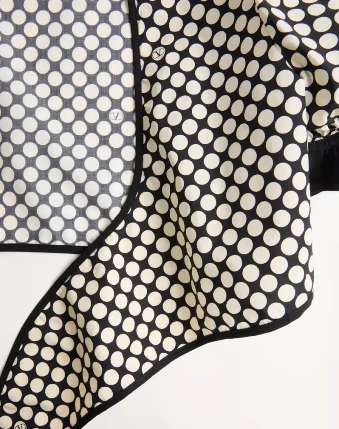 Poplin Top With Plus De Pois Print Poplin Top With Plus De Pois Print